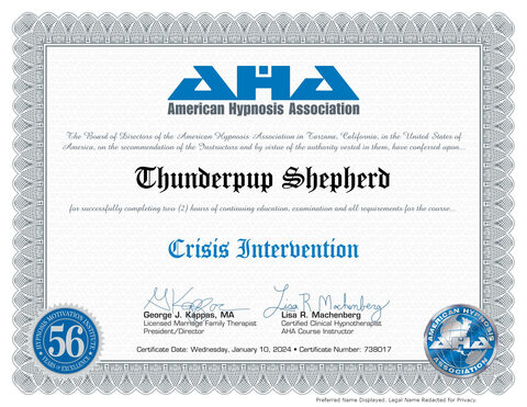 Certified Specialist: Crisis Intervention